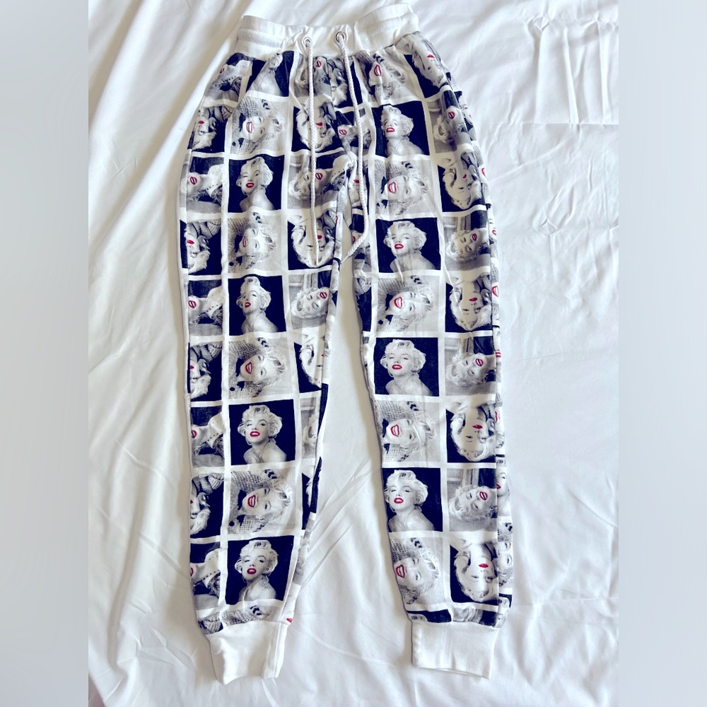 Marilyn Monroe Warmup Jogger Pants Size Small